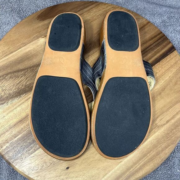 Olukai Sandals Women's Size 11 Wana Flip Flop Thong Flats Slip On Brown Leather - Picture 6 of 8